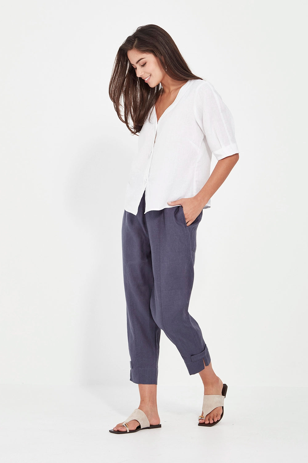 Verge Elena Pant in Denim 9725BR