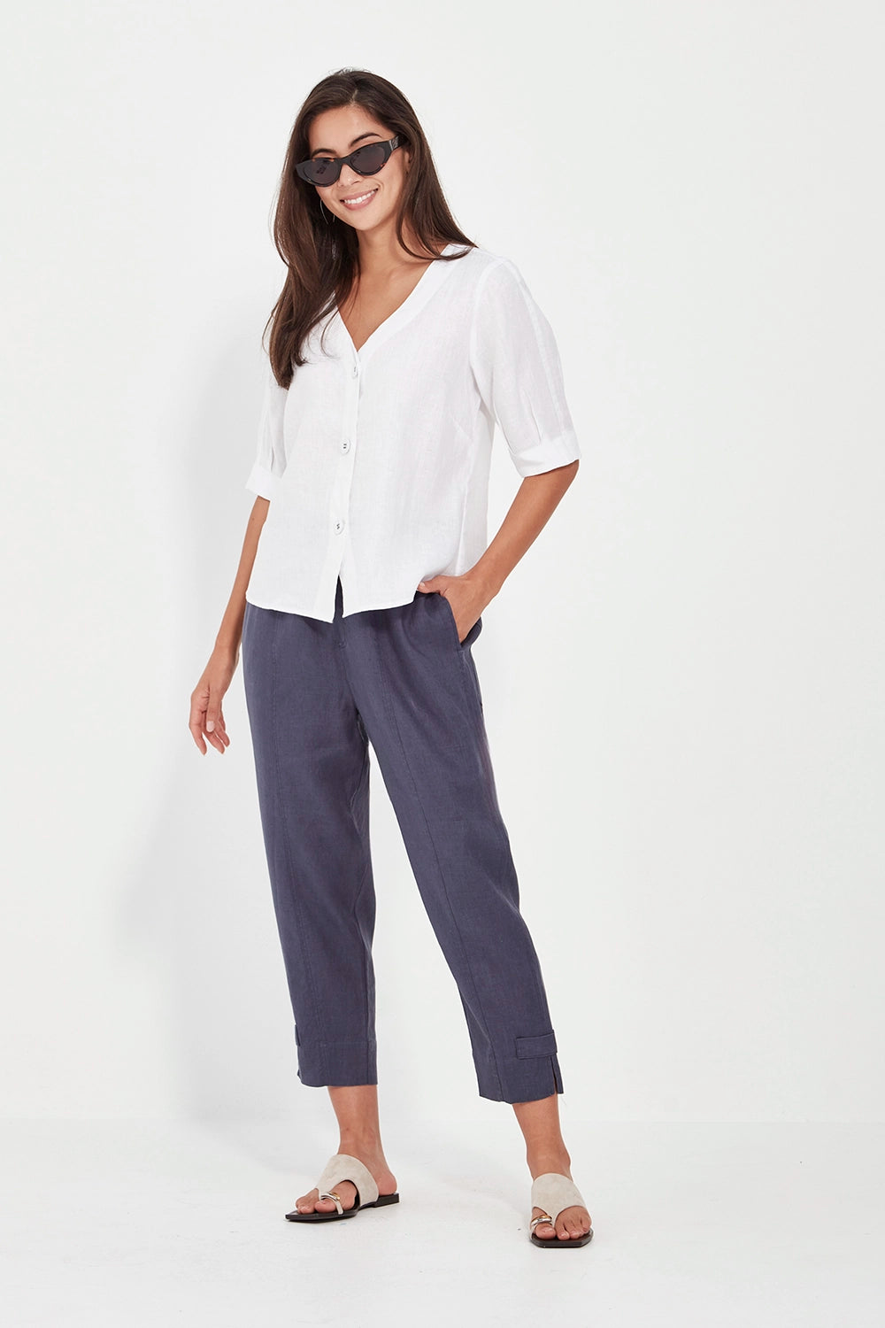 Verge Elena Pant in Denim 9725BR