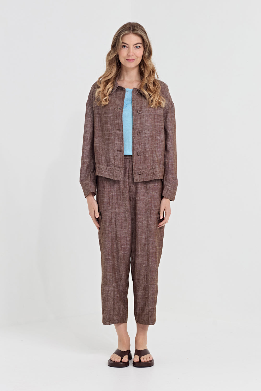 Verge True Jacket Plain in Cocoa 1405BR