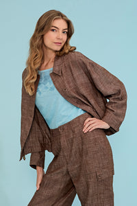 Verge True Jacket Plain in Cocoa 1405BR