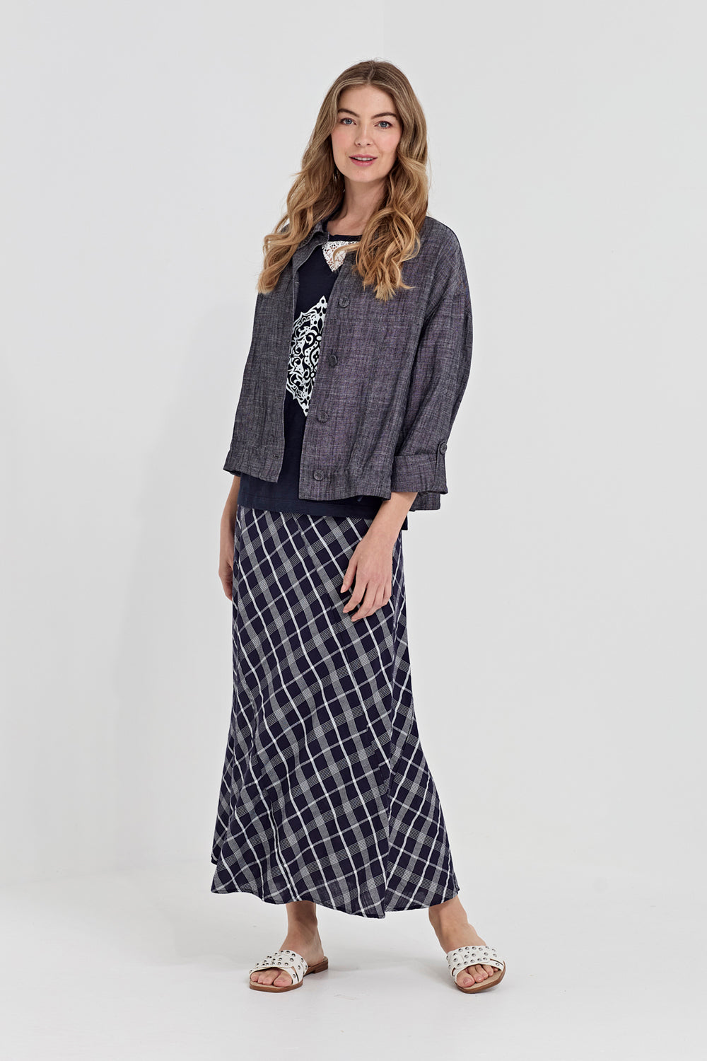 Verge True Jacket Plain in Ink 1405BR