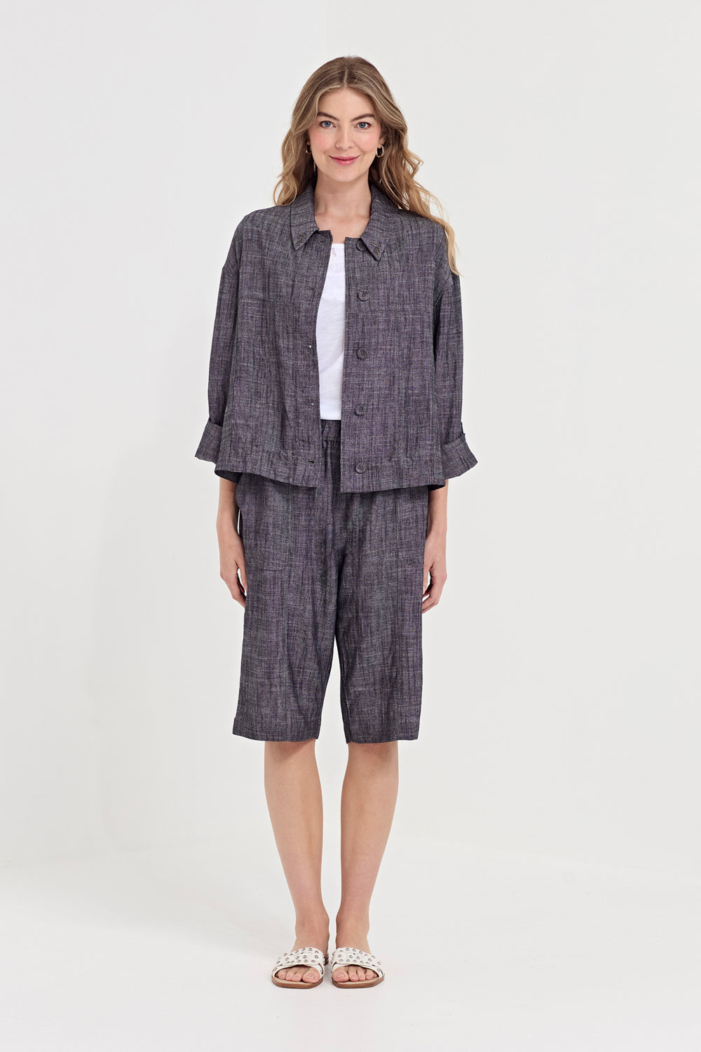 Verge True Jacket Plain in Ink 1405BR