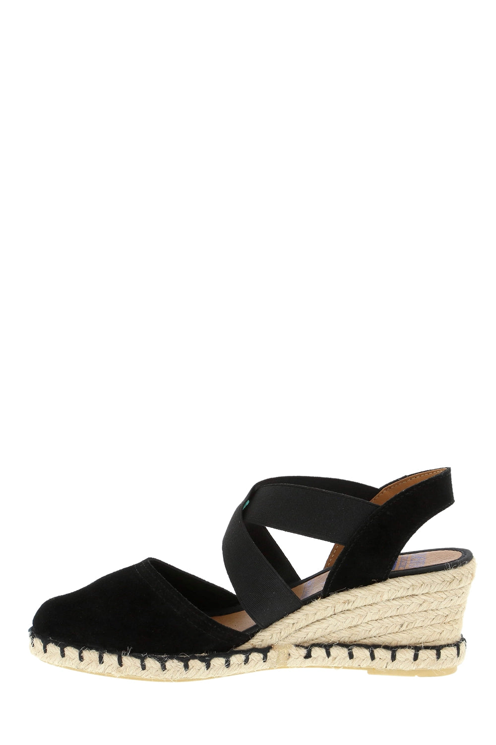 Verbenas Espadrille Wedge with Crossover Elastic VE-Mila