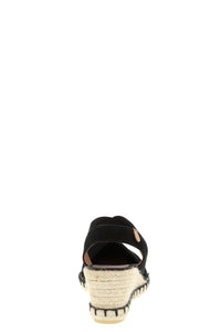 Verbenas Espadrille Wedge with Crossover Elastic VE-Mila