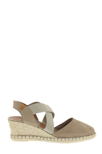 Verbenas Espadrille Wedge with Crossover Elastic VE-Mila