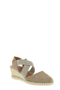 Verbenas Espadrille Wedge with Crossover Elastic VE-Mila