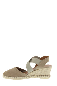 Verbenas Espadrille Wedge with Crossover Elastic VE-Mila