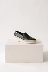 Verbenas Telma Loafer Wedge in Black VE-TELMA