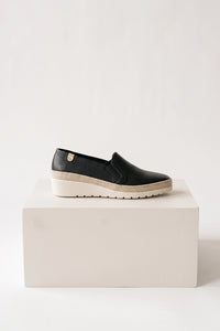 Verbenas Telma Loafer Wedge in Black VE-TELMA
