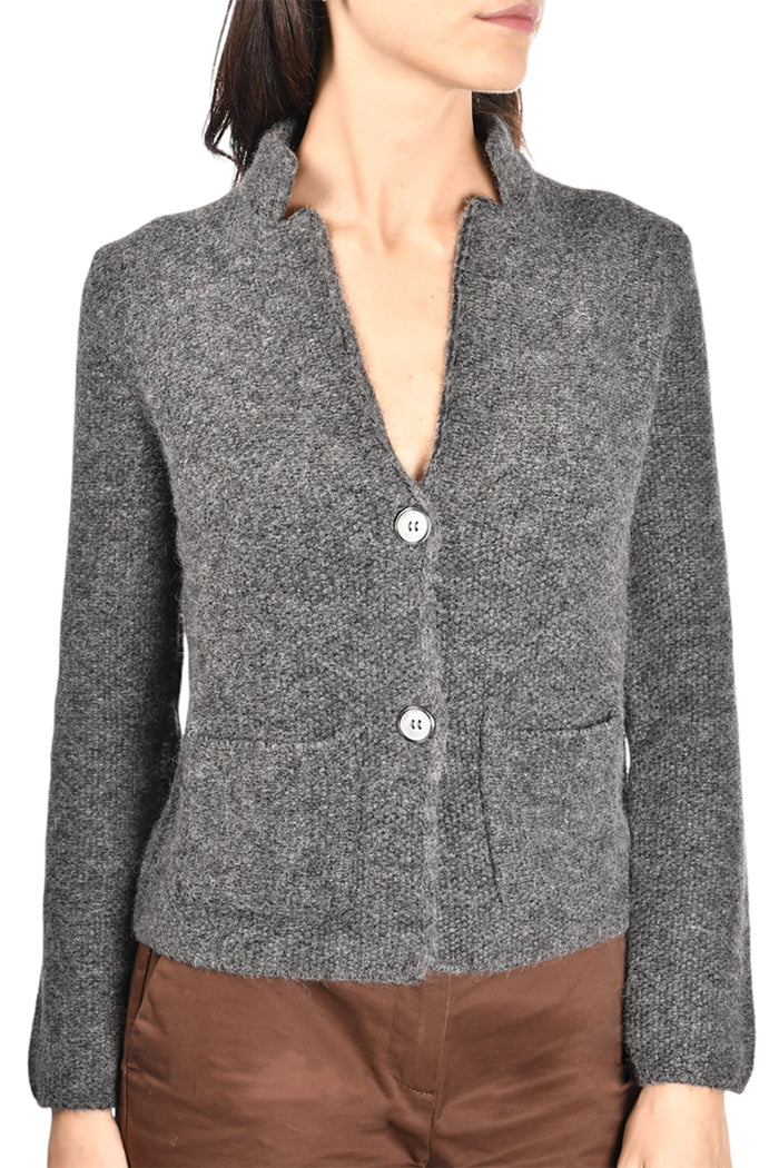 Gran Sasso Rice Stitch Cardigan 13202-39902