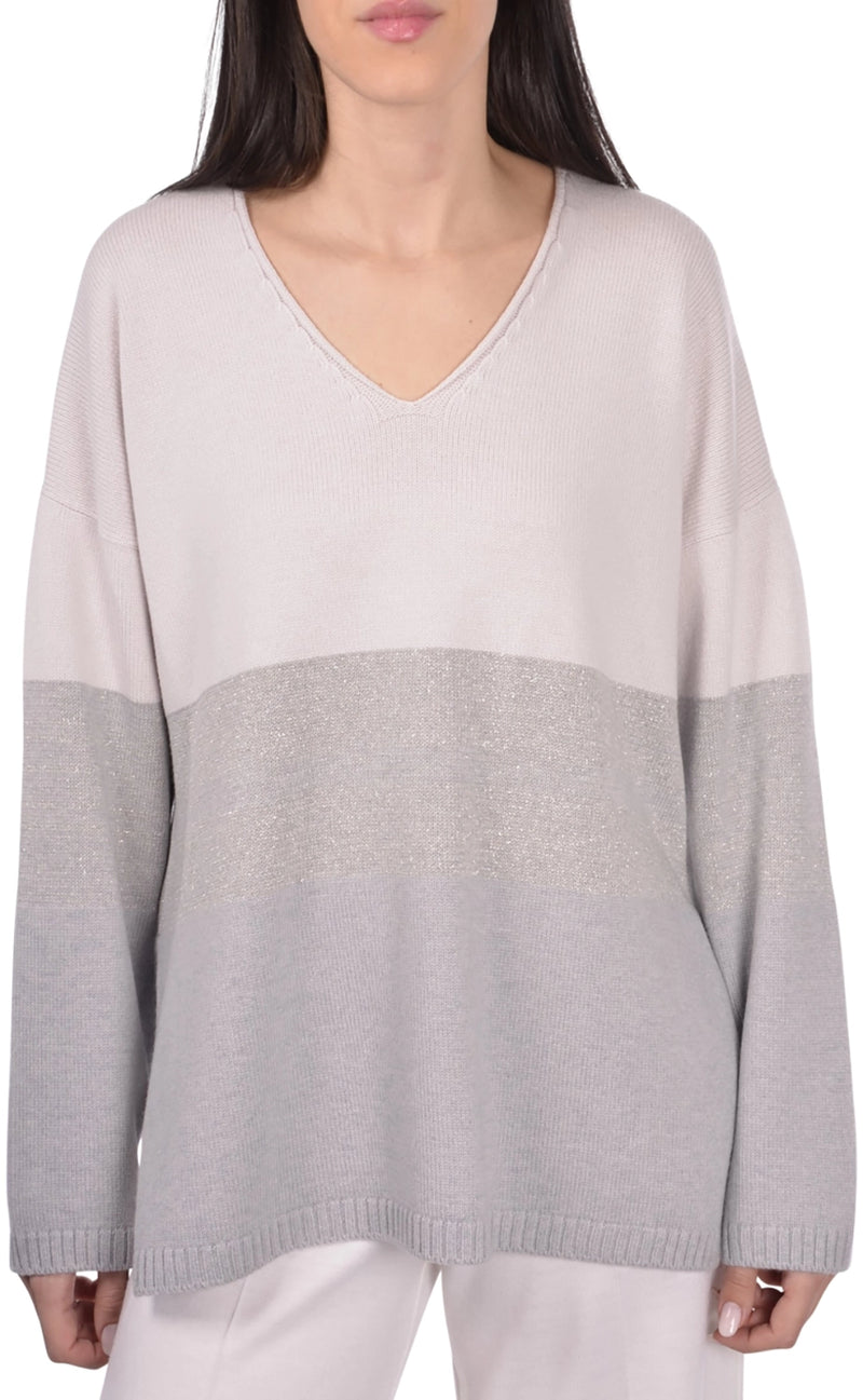 Gran Sasso Relaxed V Neck Jumper 23211-12866