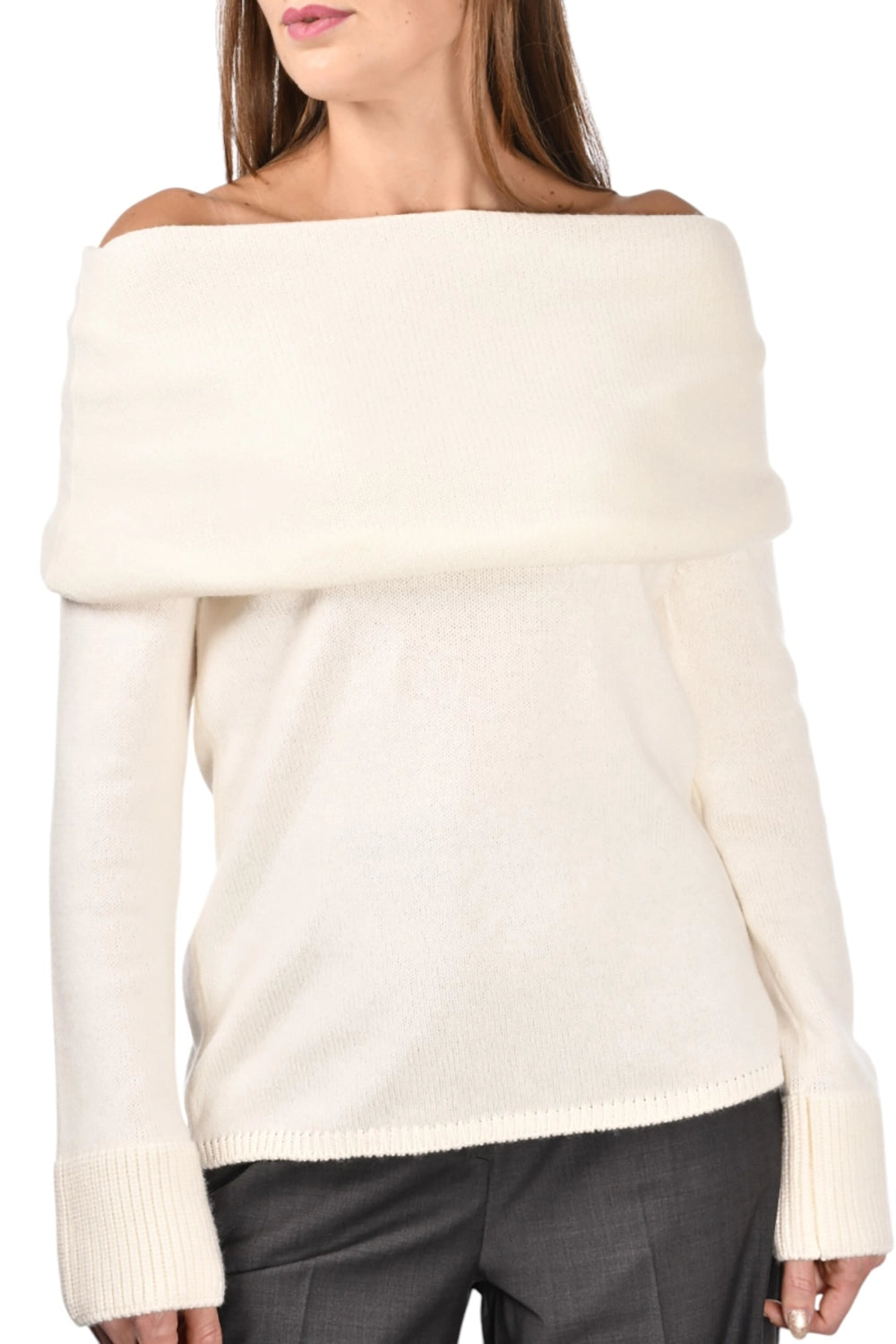 Gran Sasso Pure Cashmere Ring Collar Knit 23213-23813