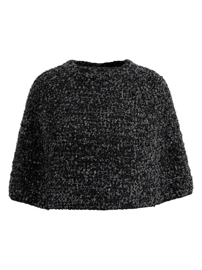 Gran Sasso Boucle' Cape in Black 10209-19709
