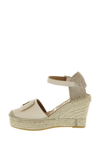 Vidorreta Espadrille Wedge with Buckle Decoration VI-06945NATI4