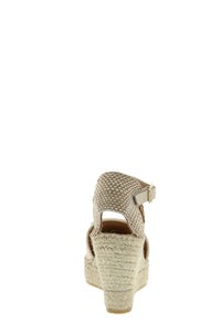 Vidorreta Espadrille Wedge with Buckle Decoration VI-06945NATI4