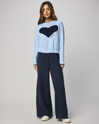 Splendid Angie Palazzo Pant in Navy RM3C880