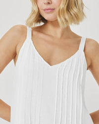 Splendid Stella Linen Pintuck Dress in White RS6D430