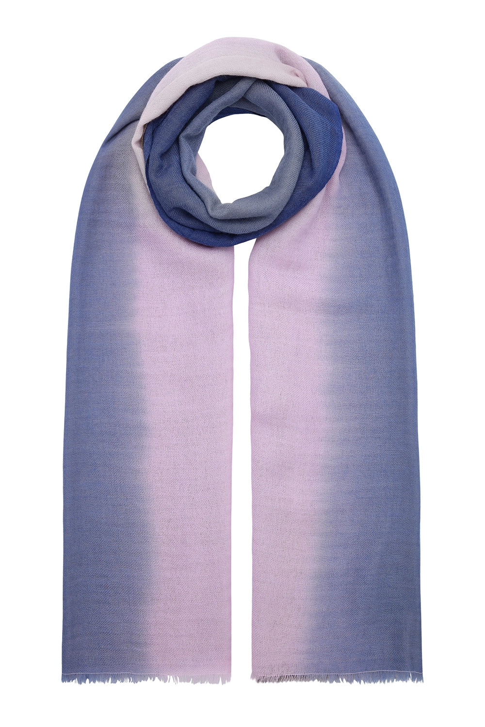 Ilse Jacobsen Dip Dye Scarf in Mauve Dip Dye WOOCA01