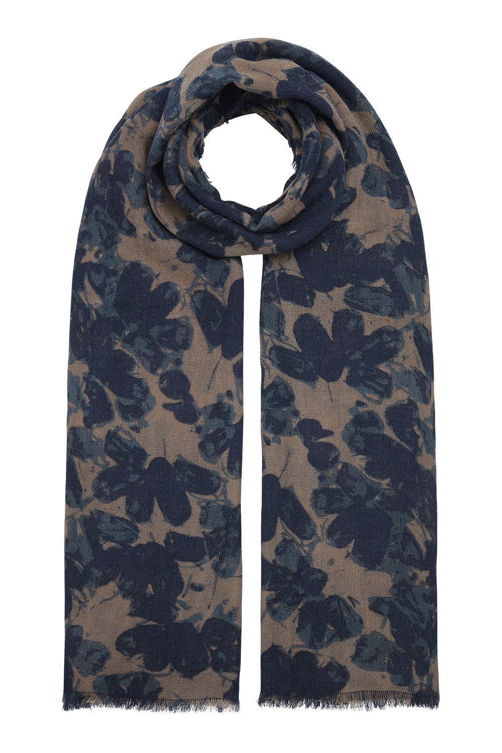 Ilse Jacobsen Butterfly Scarf in Beige Butterfly WOOCA02