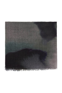 Ilse Jacobsen Moss Printed Scarf in Moss Print WOOCA03 - Pre-Order April Delivery