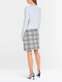 Marc Cain Glitter cardigan with ruffles YG 39.04 M53