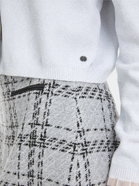 Marc Cain Glitter cardigan with ruffles YG 39.04 M53