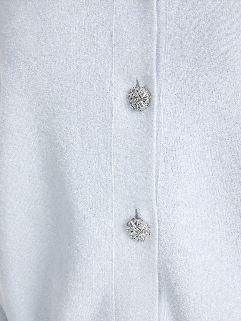 Marc Cain Glitter cardigan with ruffles YG 39.04 M53 - Pre-Order May Delivery