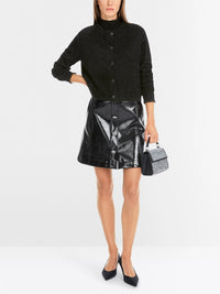 Marc Cain Glitter cardigan with ruffles YG 39.04 M53