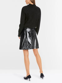 Marc Cain Glitter cardigan with ruffles YG 39.04 M53