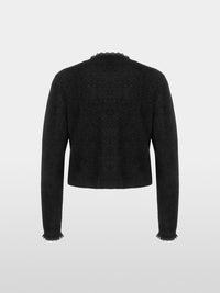 Marc Cain Glitter cardigan with ruffles YG 39.04 M53