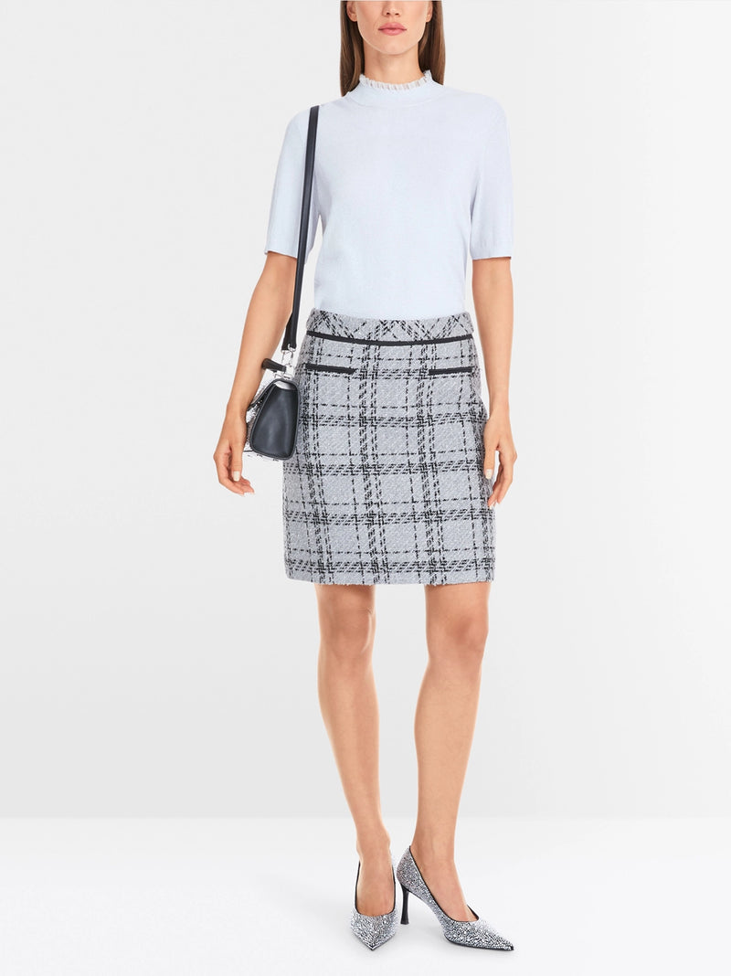 Marc Cain Short-sleeve pullover in glitter elegance YG 41.02 M53 - Pre-Order May Delivery