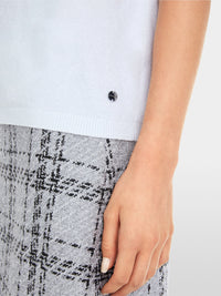 Marc Cain Short-sleeve pullover in glitter elegance YG 41.02 M53