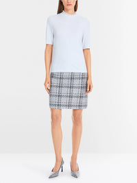 Marc Cain Short-sleeve pullover in glitter elegance YG 41.02 M53