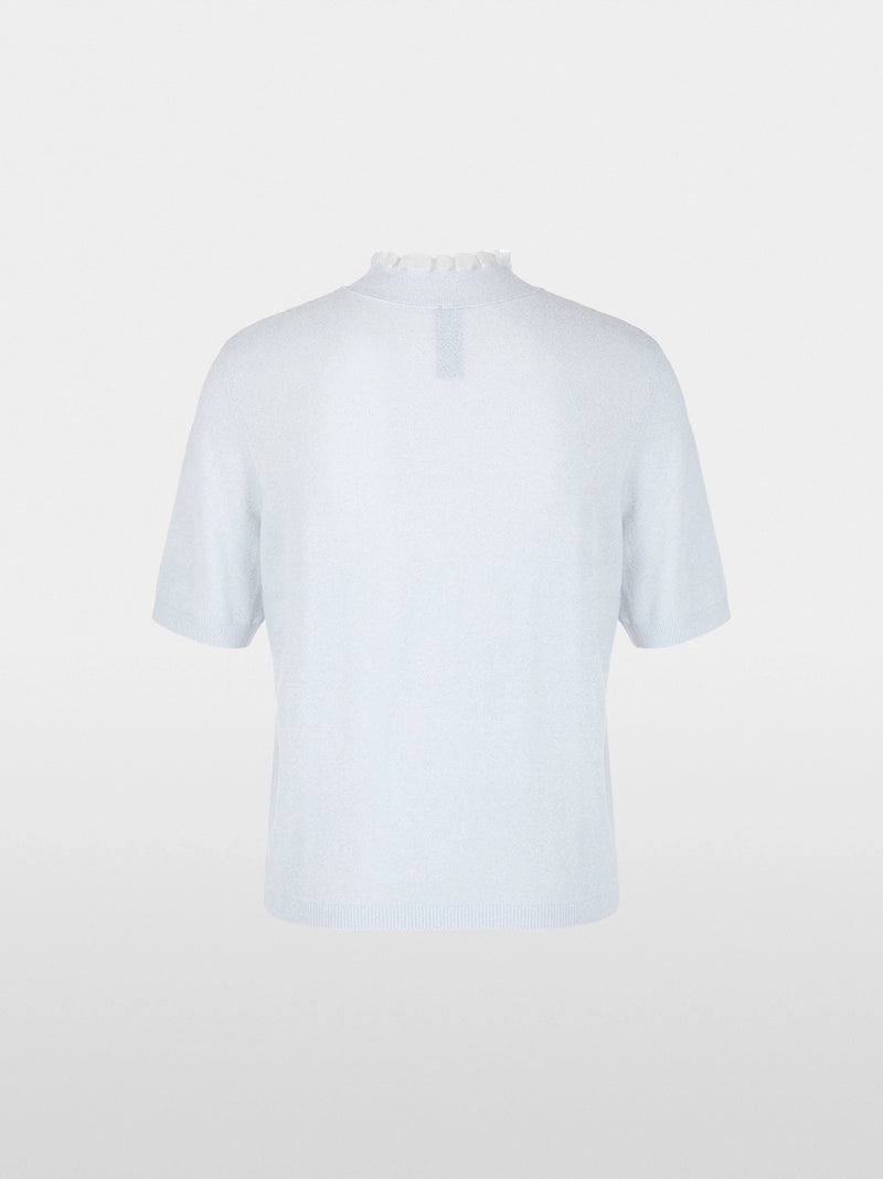 Marc Cain Short-sleeve pullover in glitter elegance YG 41.02 M53 - Pre-Order May Delivery