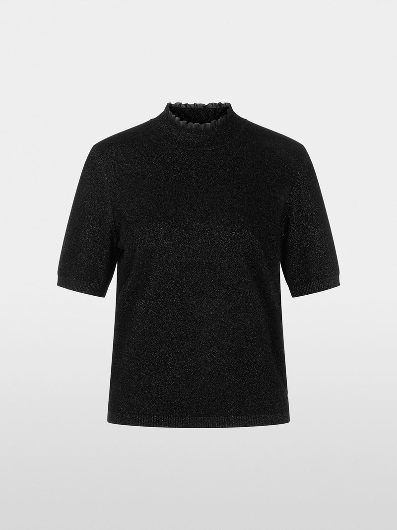 Marc Cain Short-sleeve pullover in glitter elegance YG 41.02 M53 - Pre-Order May Delivery