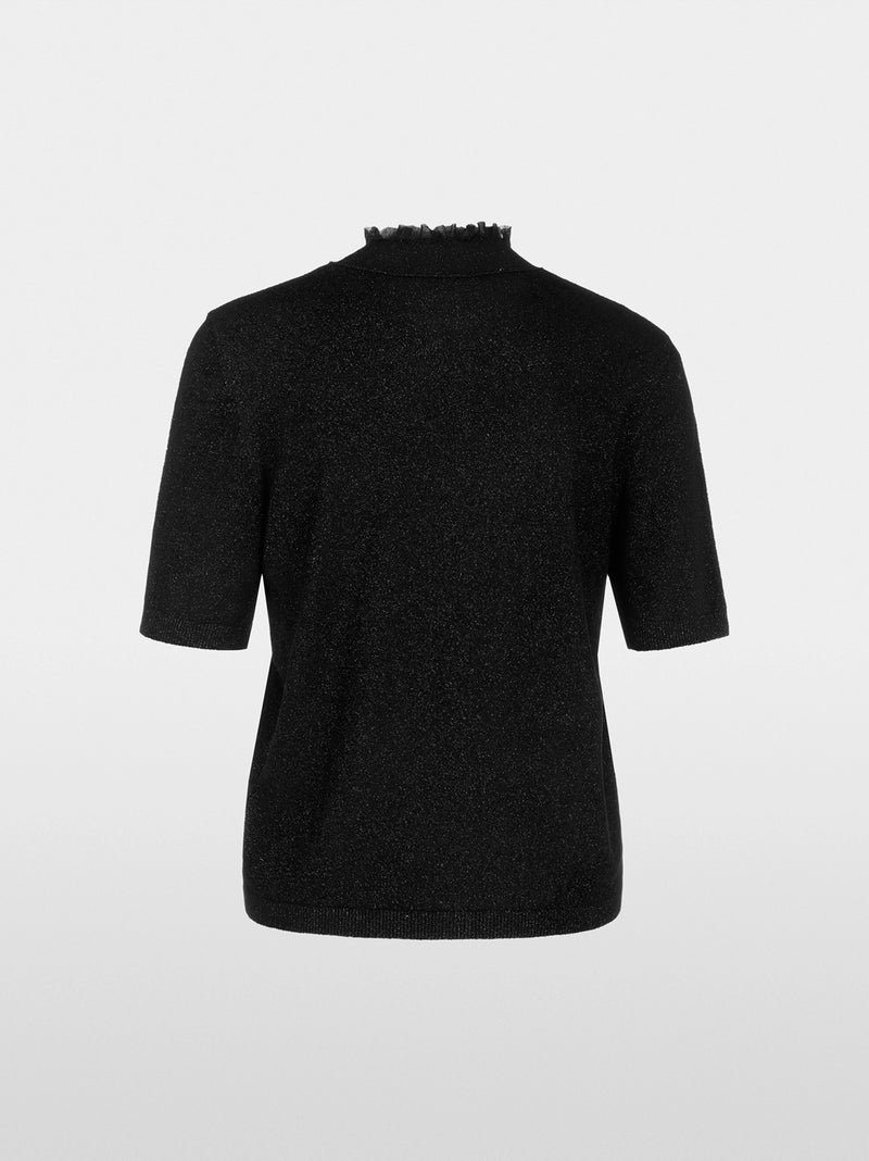 Marc Cain Short-sleeve pullover in glitter elegance YG 41.02 M53 - Pre-Order May Delivery