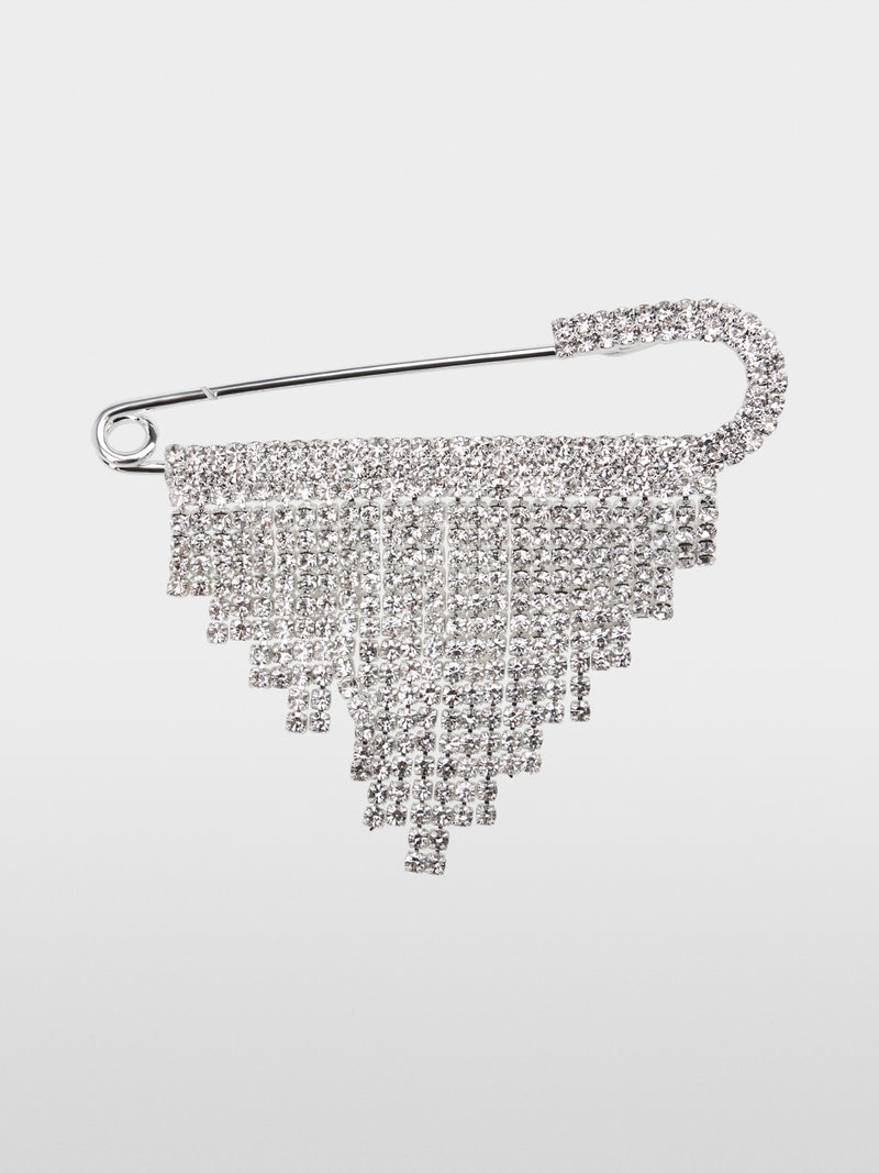 Marc Cain Brooch with sparkling rhinestones YG J7.02 Z03