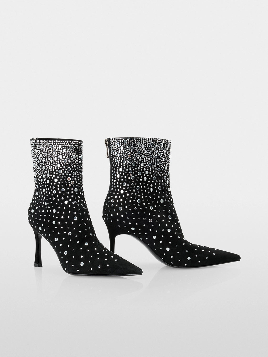 Marc Cain Glitter goat suede ankle boots YG SB.01 L03