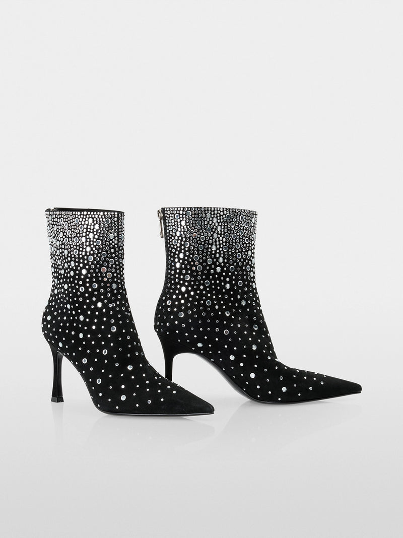 Marc Cain Glitter goat suede ankle boots YG SB.01 L03