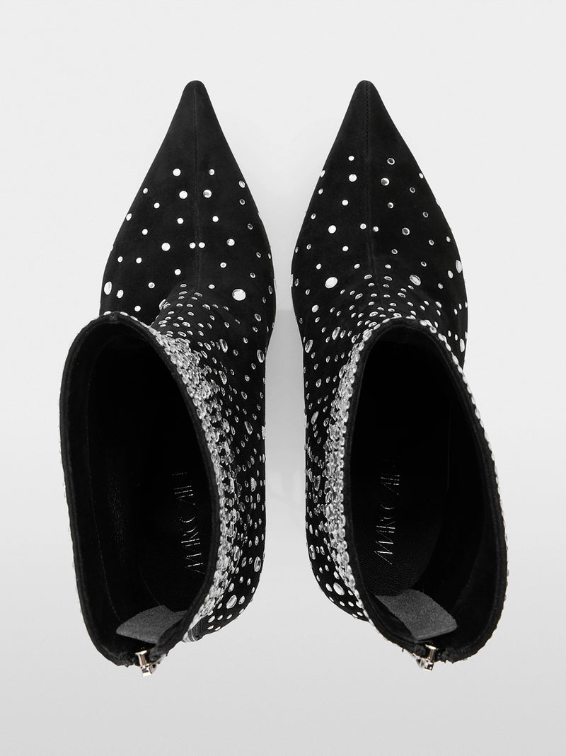 Marc Cain Glitter goat suede ankle boots YG SB.01 L03