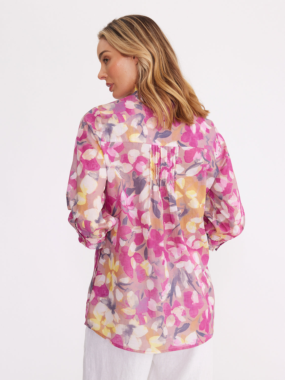 Yarra Trail Rose Petal Print Shirt YT24S4037