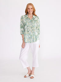 Yarra Trail Seafoam Swirl Print Shirt YT24S4046