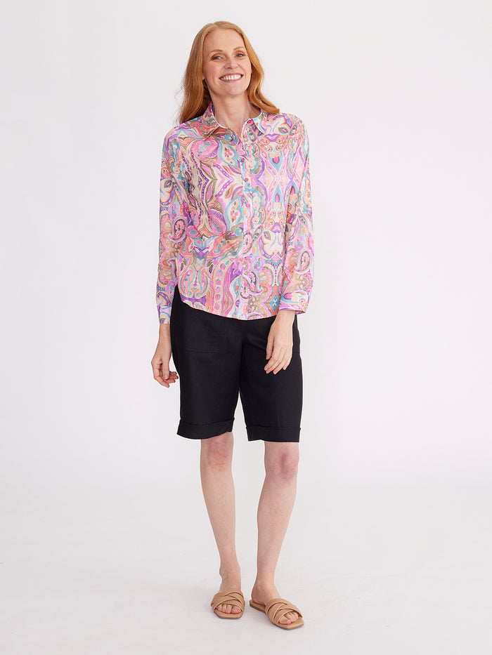 Yarra Trail Angel Paisley Print Shirt YT24S4058