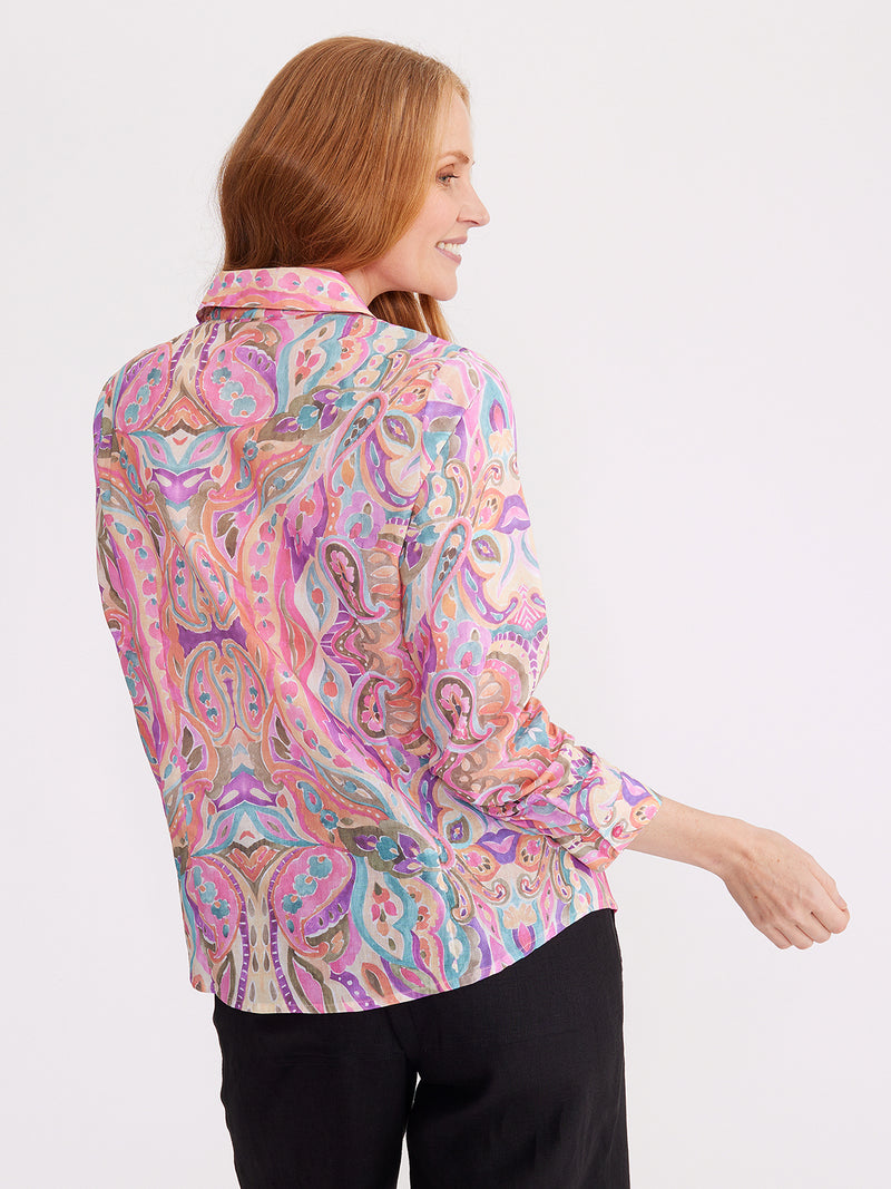 Yarra Trail Angel Paisley Print Shirt YT24S4058