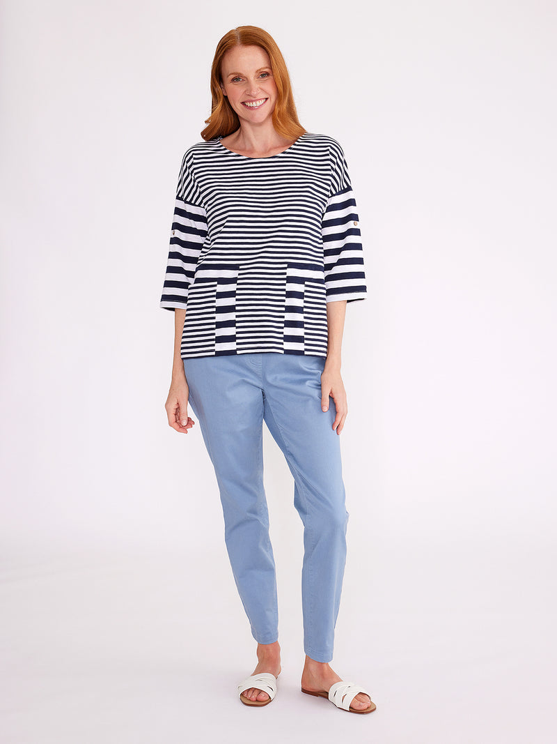 Yarra Trail  Stripe Combo Tee YT24S7407