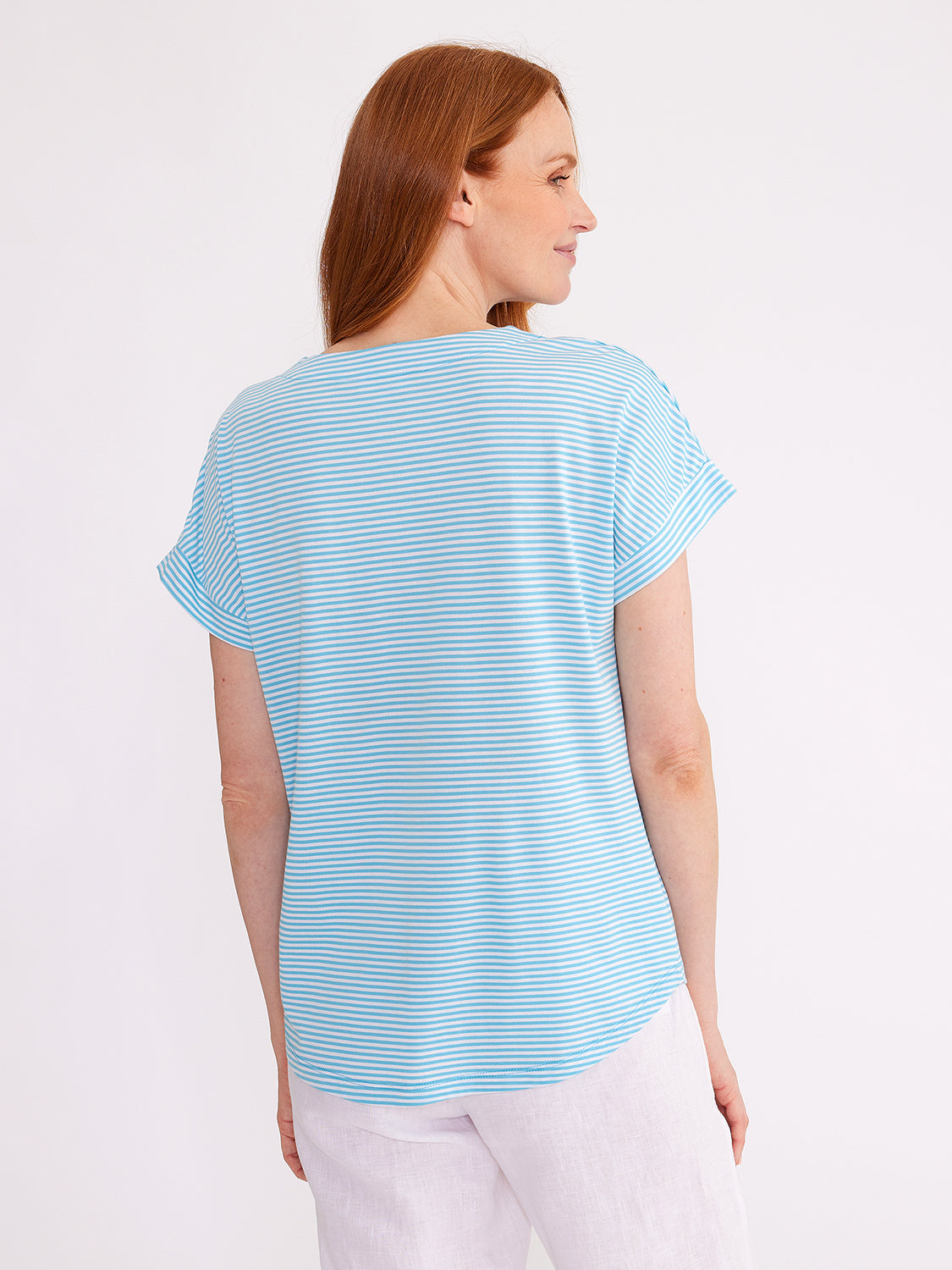 Yarra Trail V Neck Stripe Tee YT24S7417