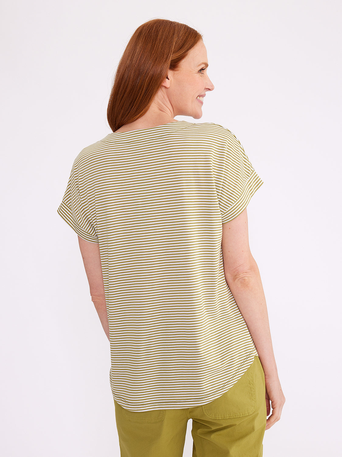 Yarra Trail V Neck Stripe Tee YT24S7417