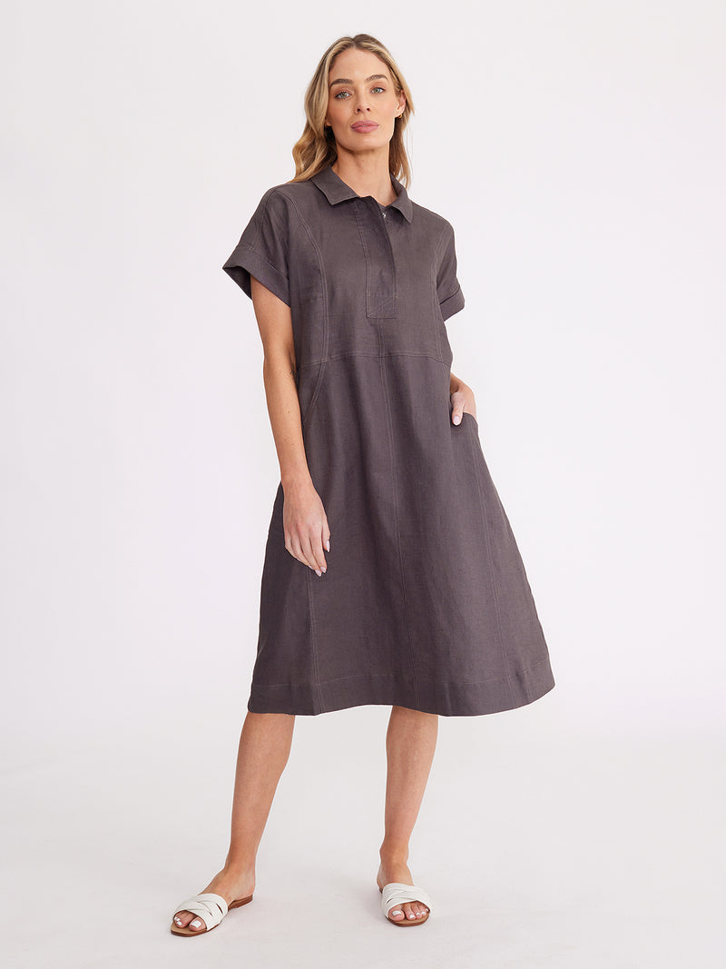 Yarra Trail Half Placket Dress YT24S9442