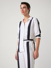 Marco Polo Urban Stripe Shirt in Black Stripe YTMP4719