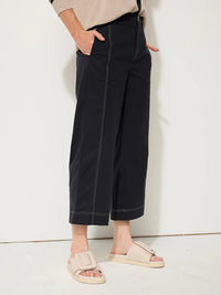 Marco Polo Essential Wide Leg Pant in Black YTMP8283